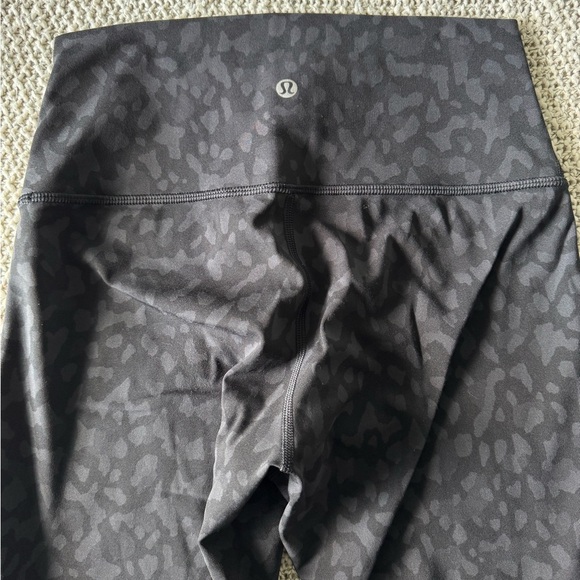 lululemon wunder under high-rise leggings womens size 6 leopard camo deep coal - Picture 1 of 11